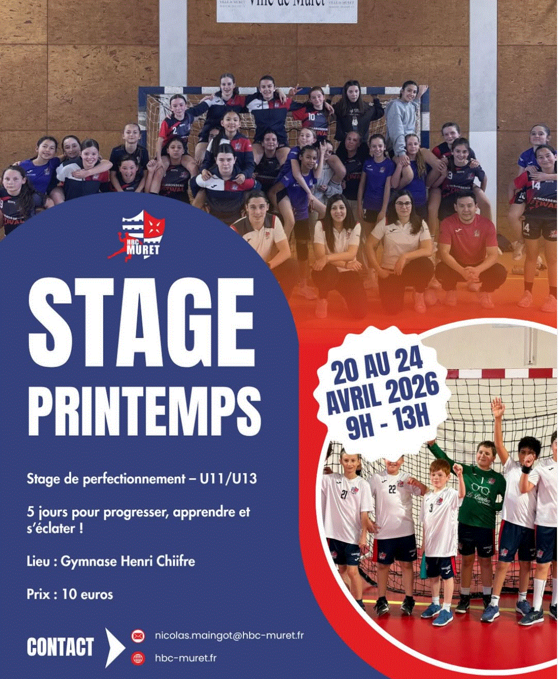 Stage Vacances Printemps Avril 2026